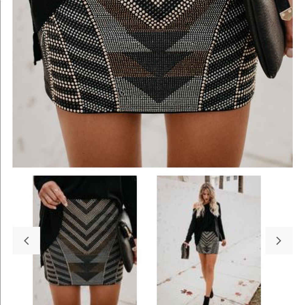 Studded skirt NWT